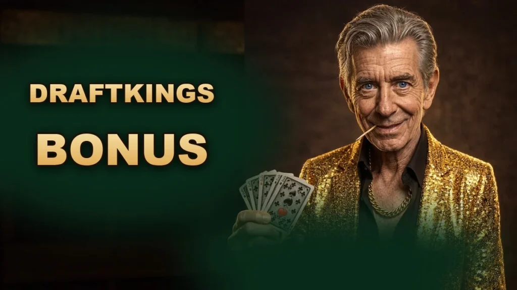 DraftKings Casino bonus, Chip in his gold sequin blazer
