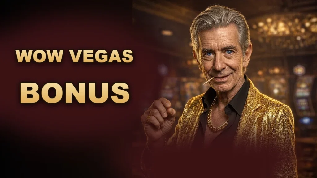 WOW Vegas bonus, Chip in his gold sequin blazer