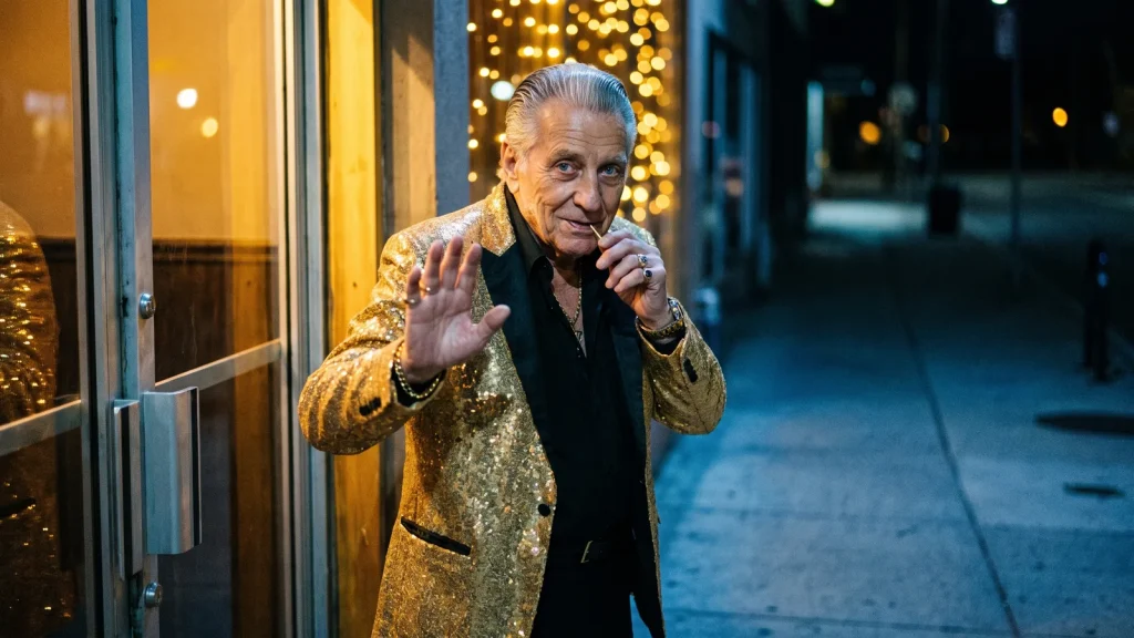 Is this casino legit? Chip holds up a hand at a casino doorway at night